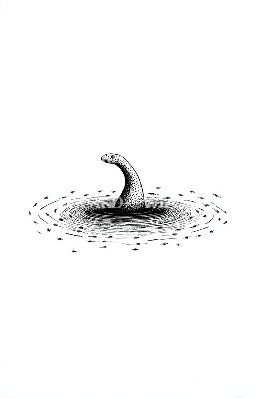 Design del tatuaggio coda di serpente marino