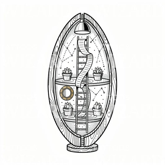 Secret Garden Capsule Tattoo Design