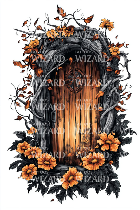 Design Tatuaggio Porta Giardino Segreto