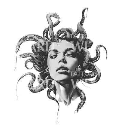 Seductive Medusa Tattoo Design