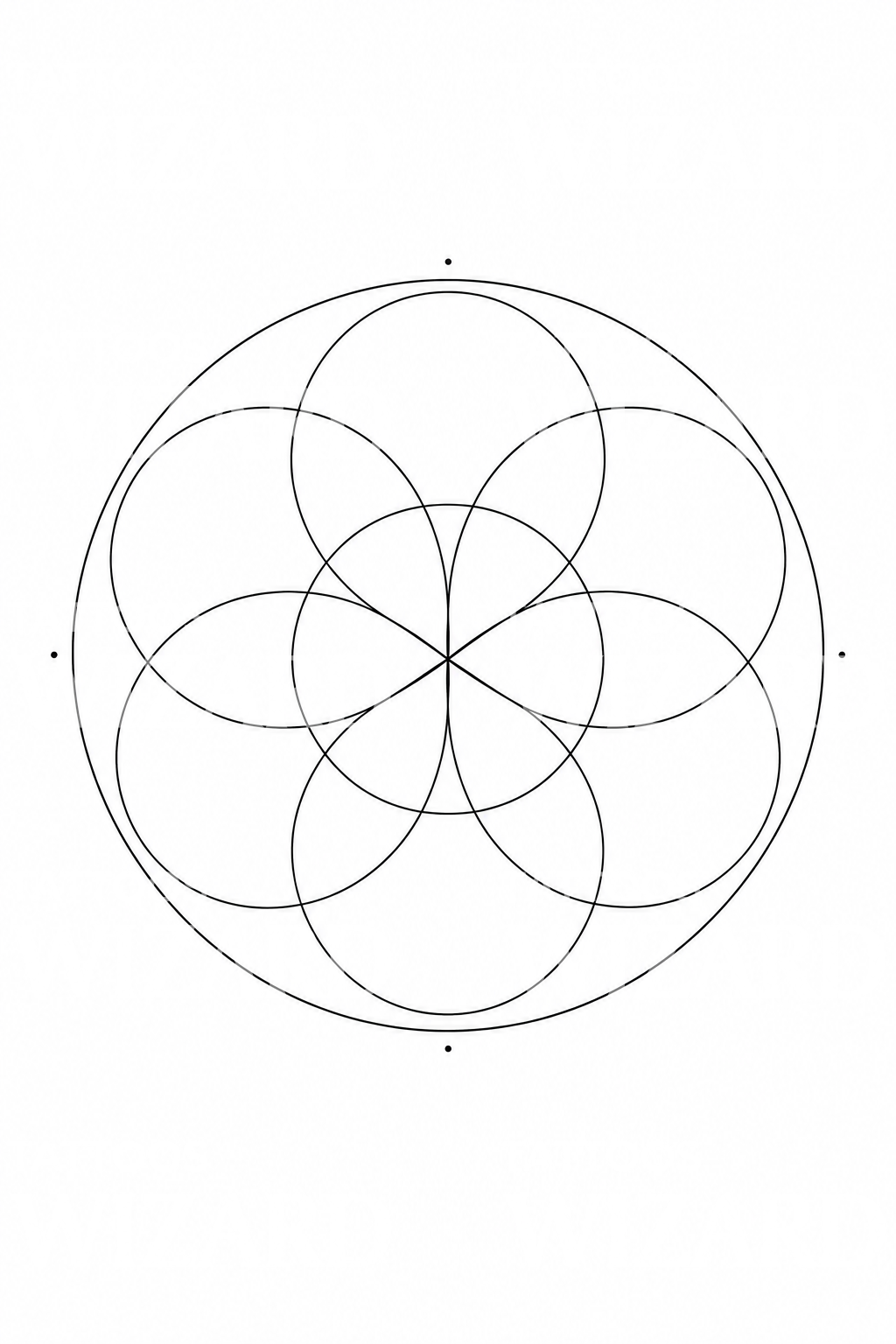 Seed of Life Circle Tattoo Idea