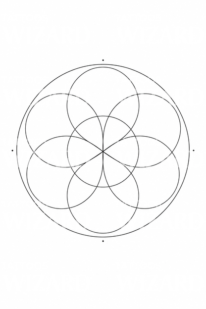 Seed of Life Circle Tattoo Idea