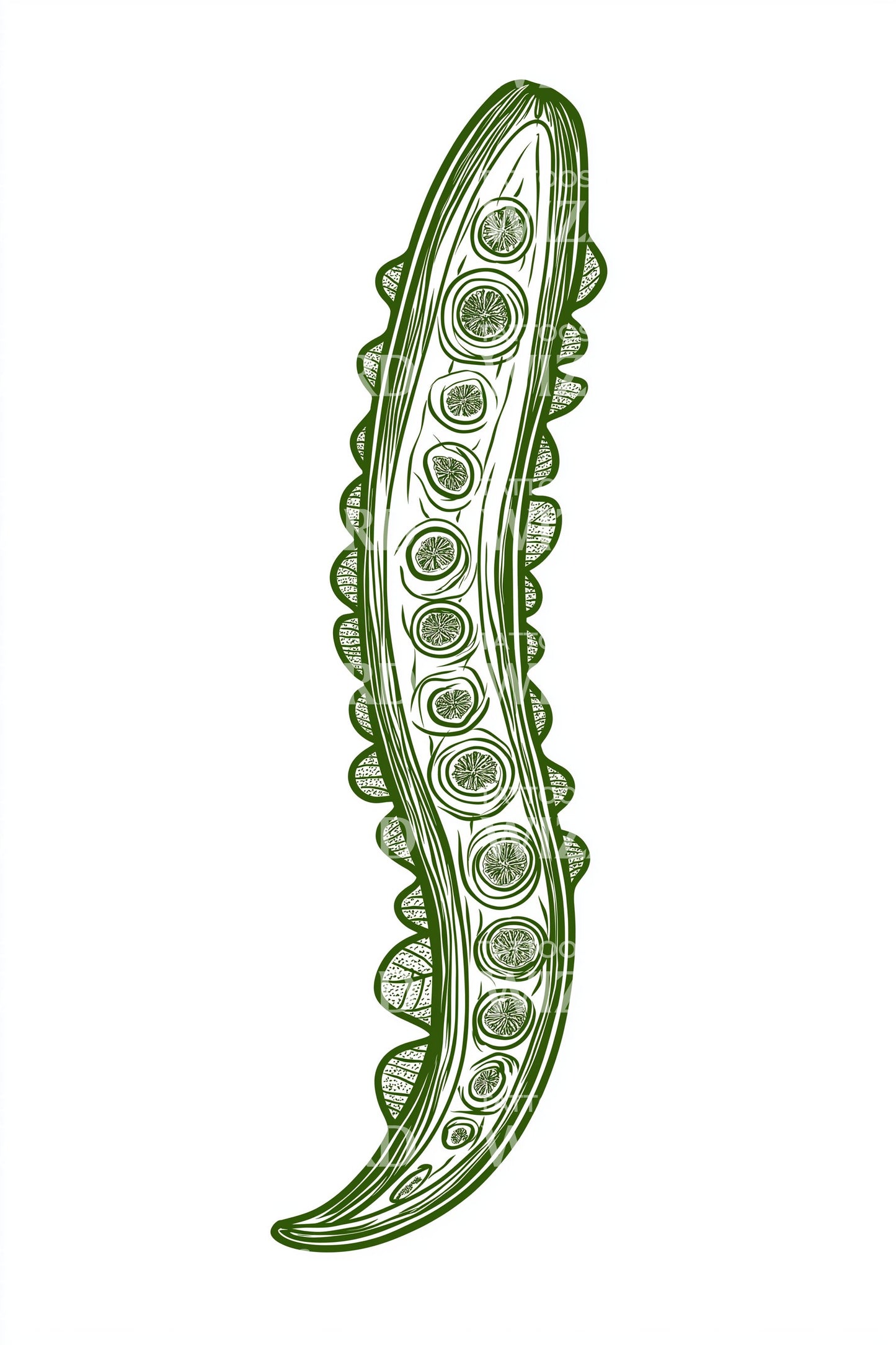 Seed Pod Tattoo Design