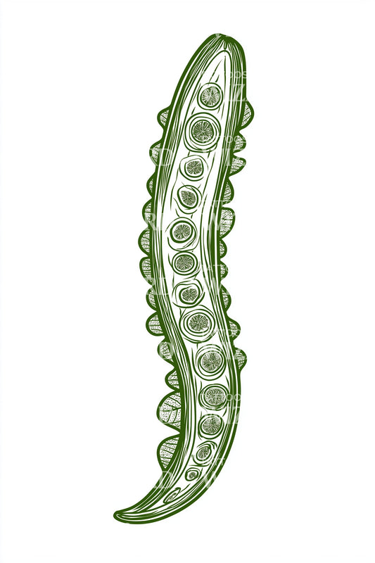 Seed Pod Tattoo Design