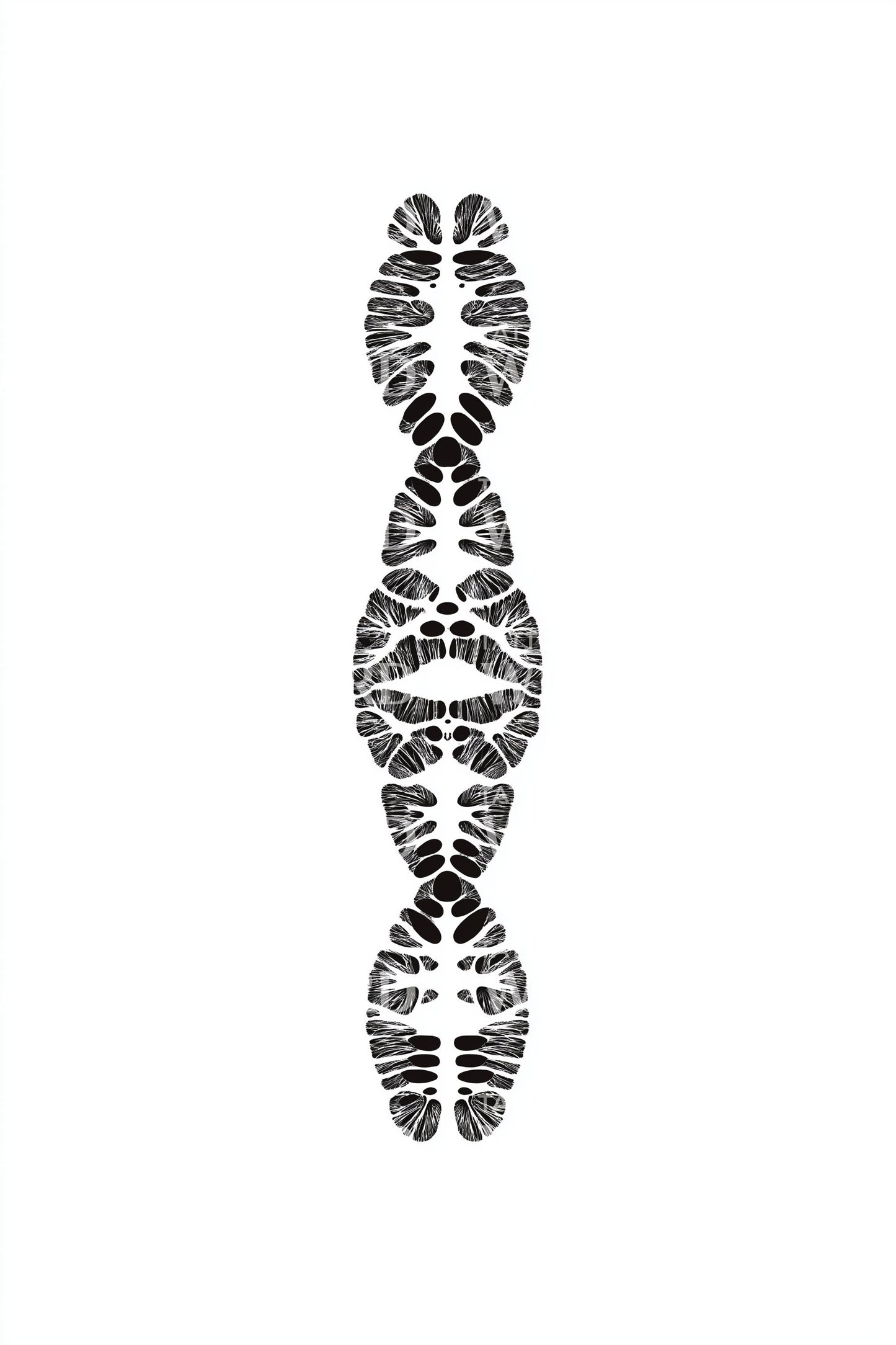 Segmented Chromosome Column Tattoo Design