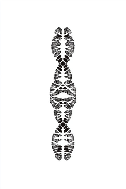 Segmented Chromosome Column Tattoo Design
