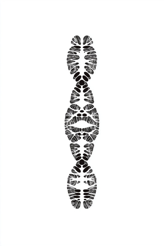 Segmented Chromosome Column Tattoo Design