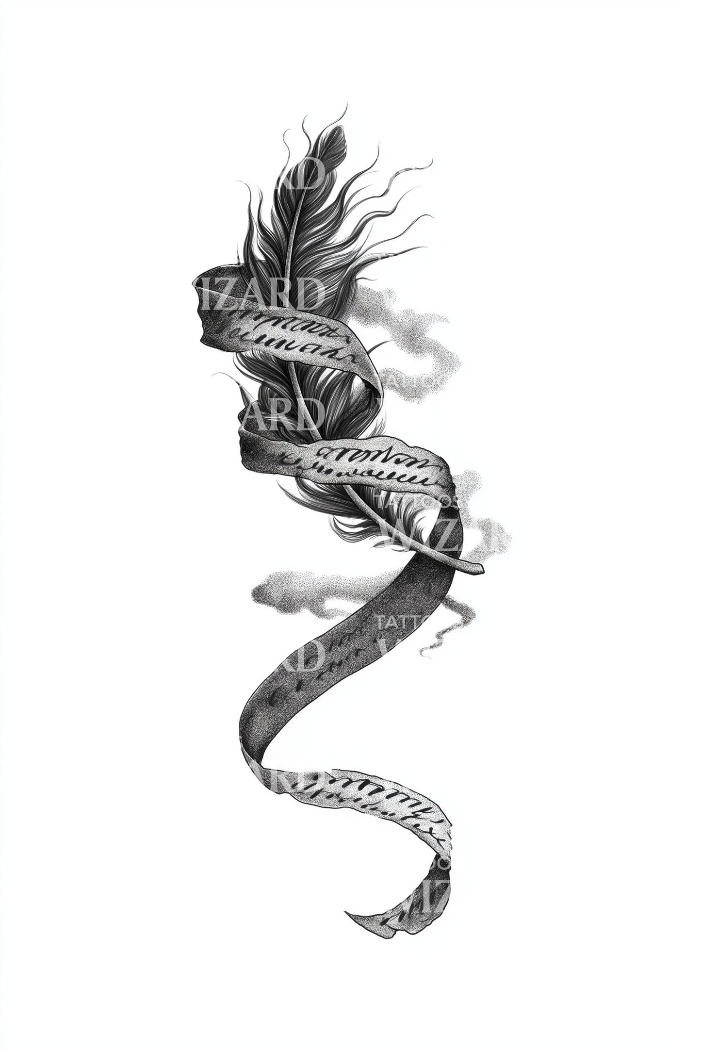 Serpentine Eastern Dragon Tattoo Design