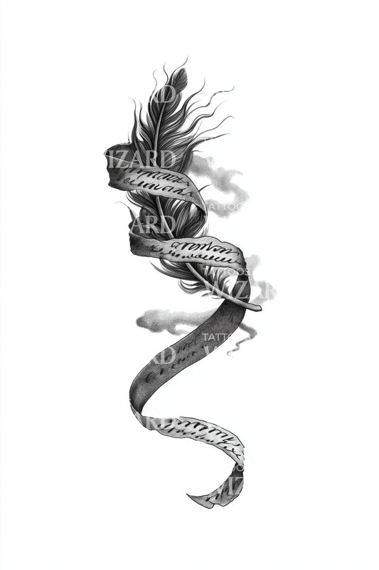 Serpentine Eastern Dragon Tattoo Design