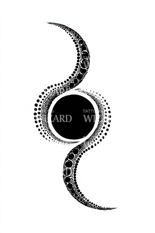 Serpentine Yin Flow Tattoo Idea