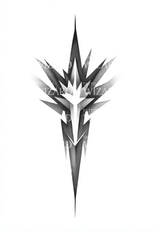 Sharp Nova Emblem Tattoo Idea