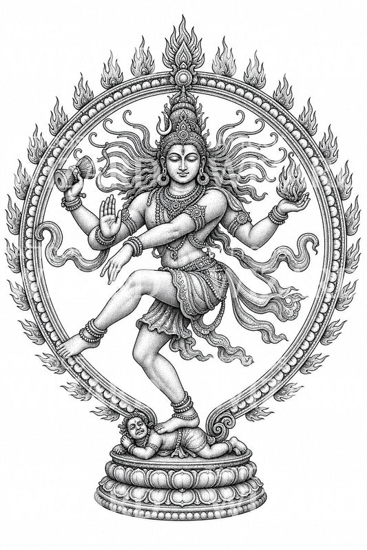 Design de tatouage Shiva Nataraja