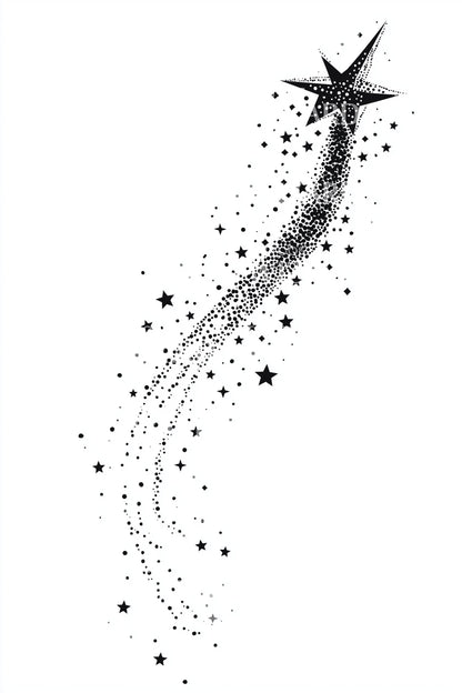 流星火花纹身设计