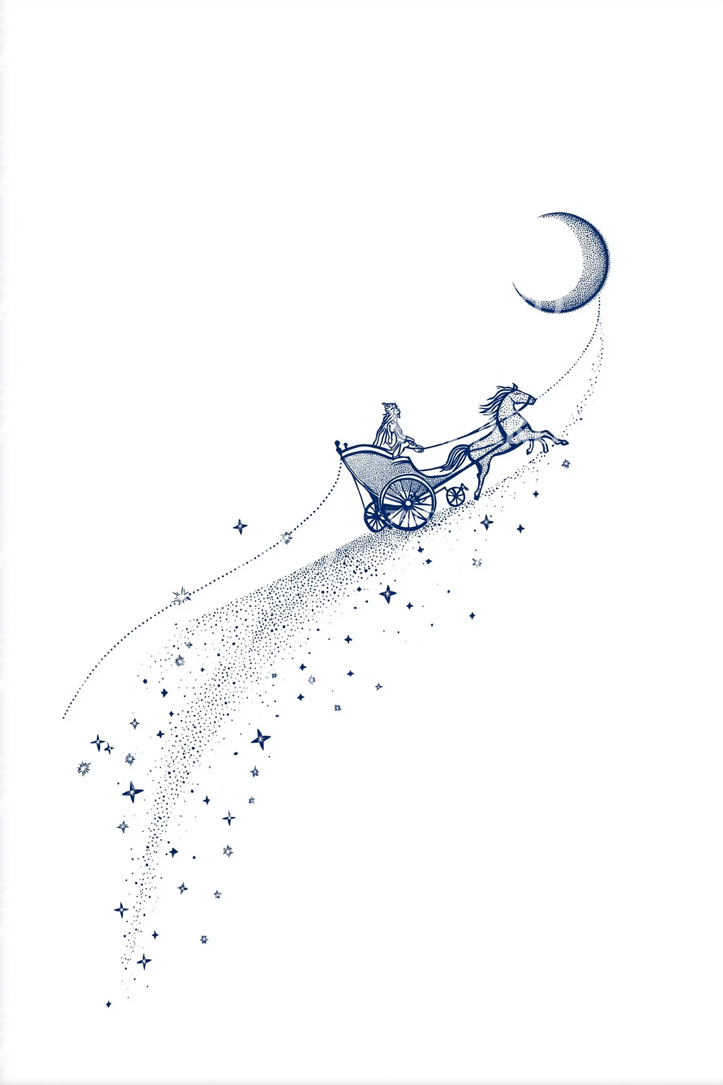 Shooting Star Voyage Tattoo Design