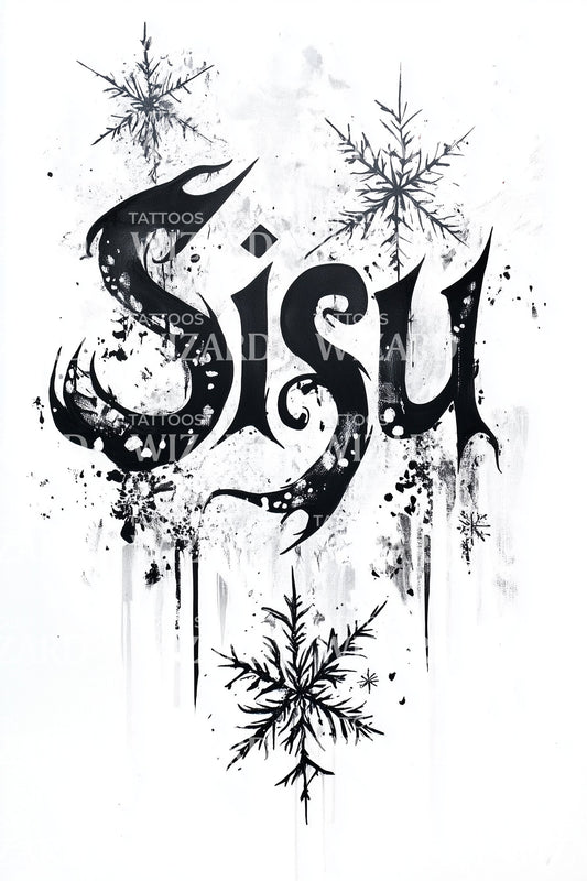 Sisu Ink Burst Tattoo Design
