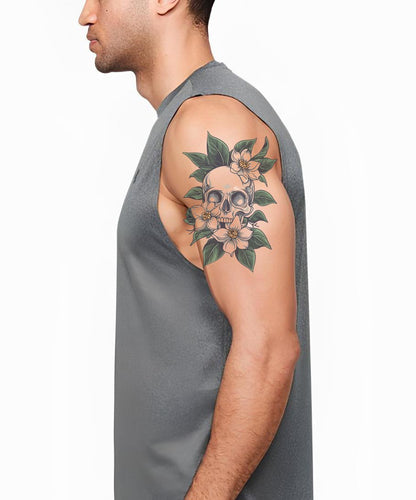 Magnolia Skalle Tatuering Design