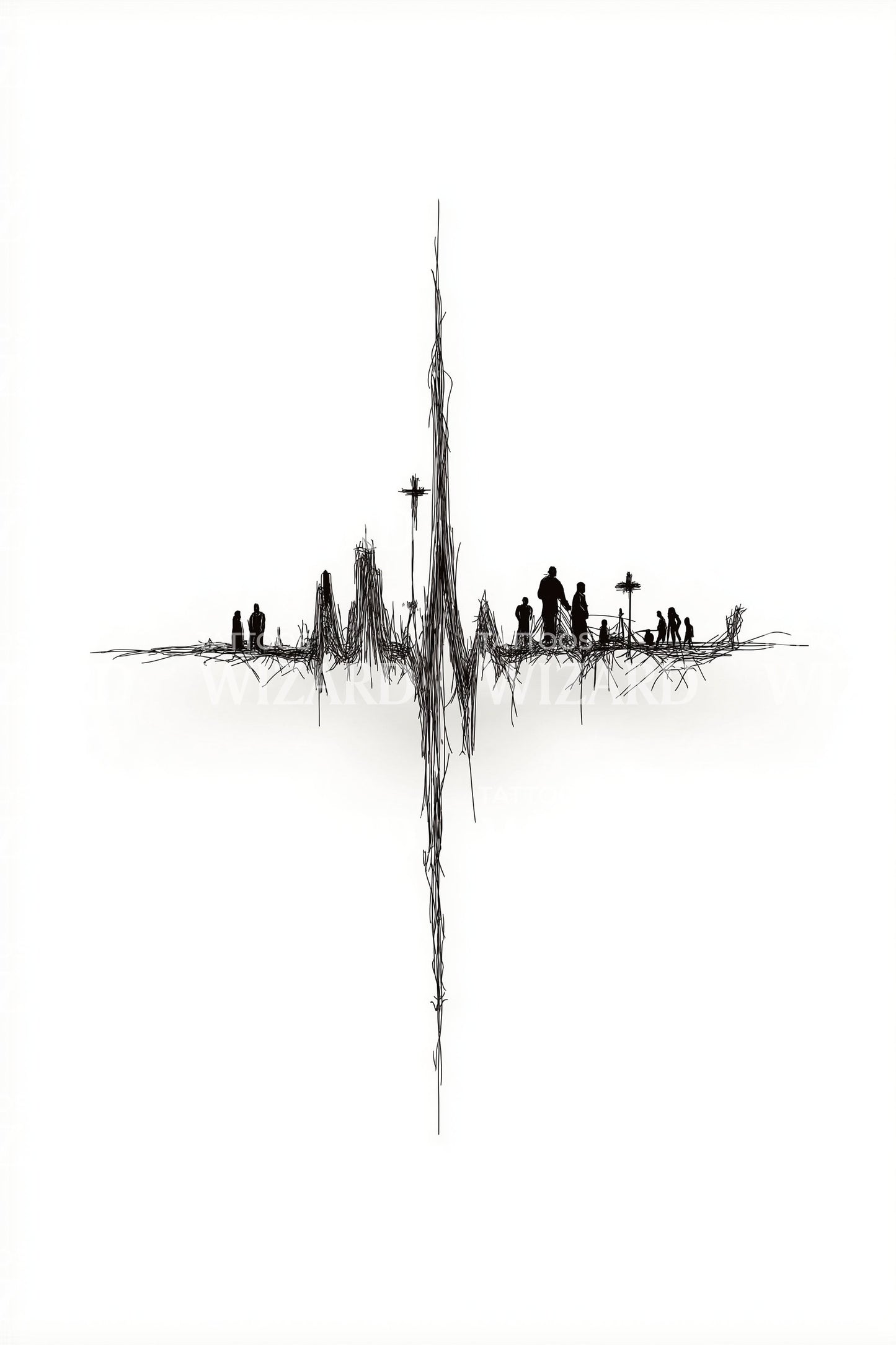 Skyline Soundwave Tattoo Idea