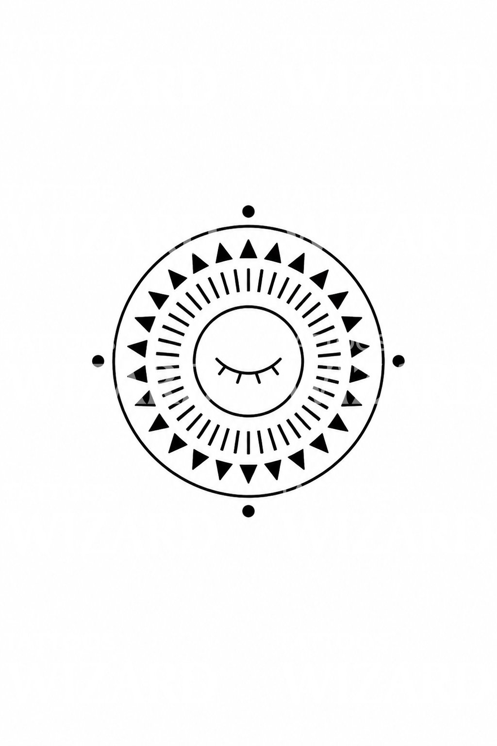 Sleeping Eye Protection Seal Tattoo Design