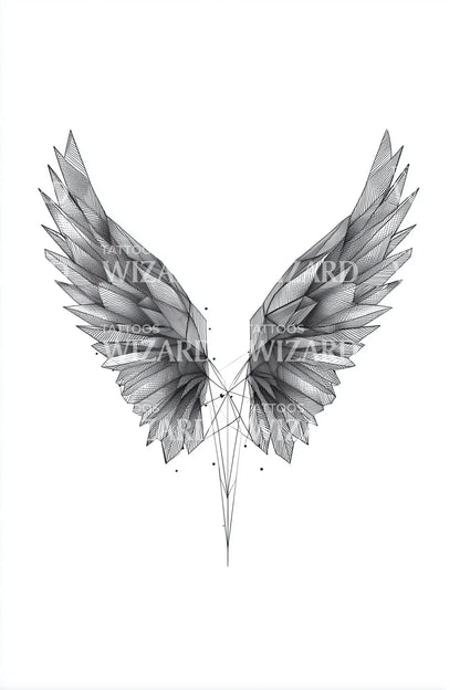 Small Angel Wings Tattoo Idea