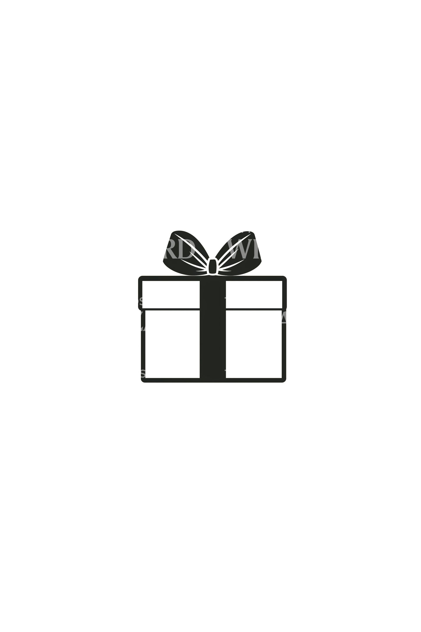Small Gift Box Tattoo Design