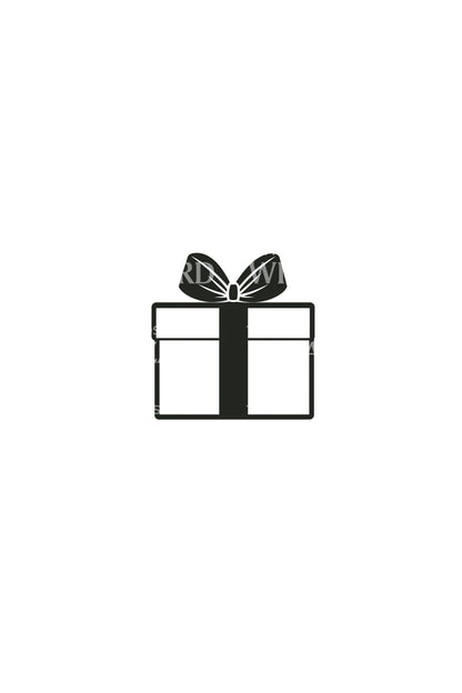 Small Gift Box Tattoo Design