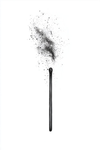 Illustrazione Tatuaggio Fiammifero Acceso