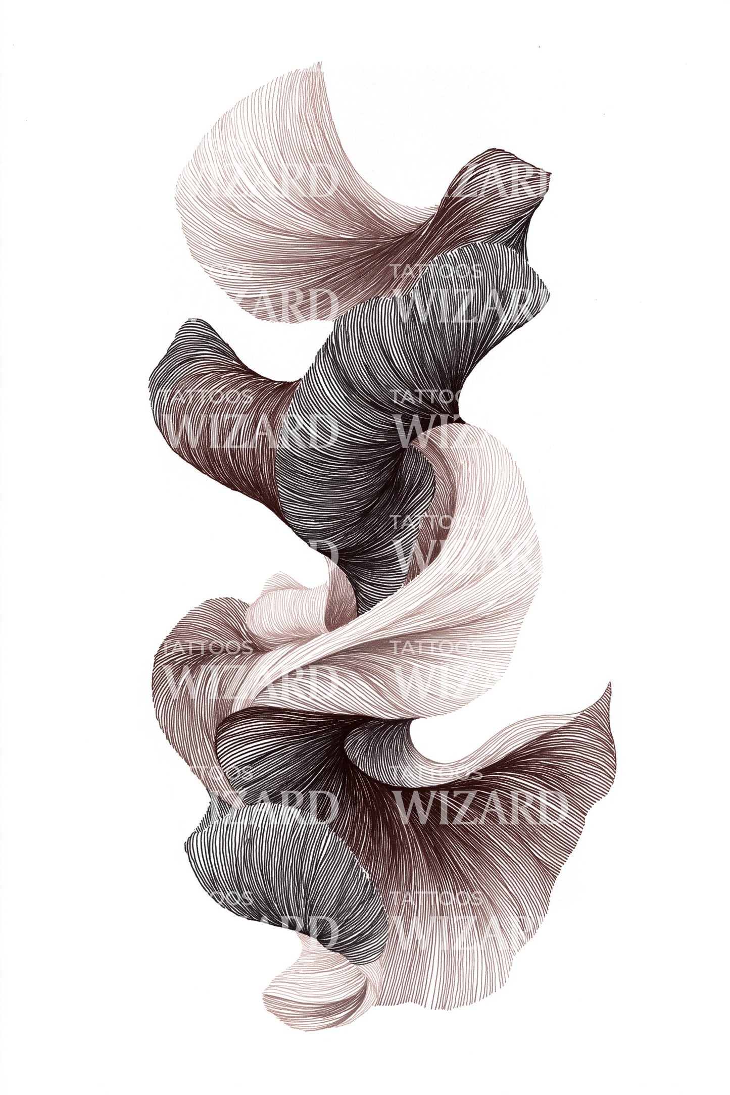 Soft Fabric Twist Tattoo Illustration