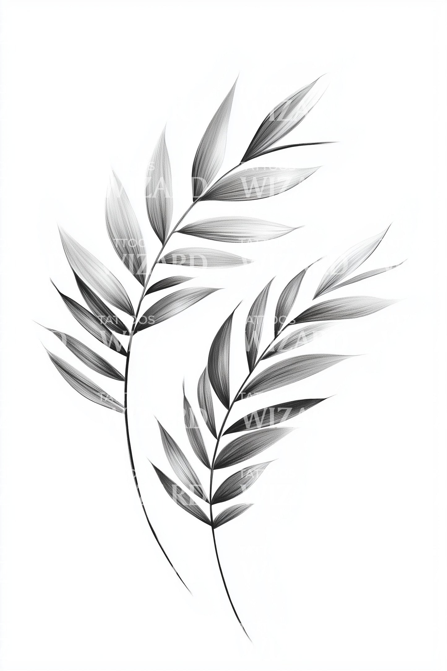 Soft Laurel Leaves Tattoo Idea