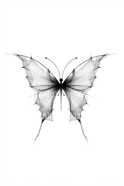 Soft Watercolor Butterfly Tattoo Design