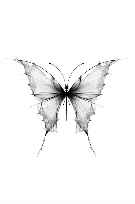 Soft Watercolor Butterfly Tattoo Design