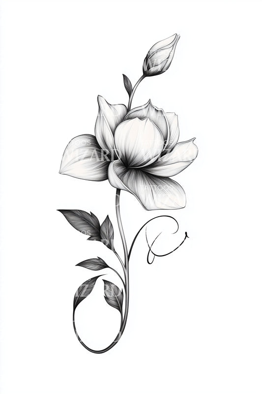 Solar Vine Ascend Tattoo Idea