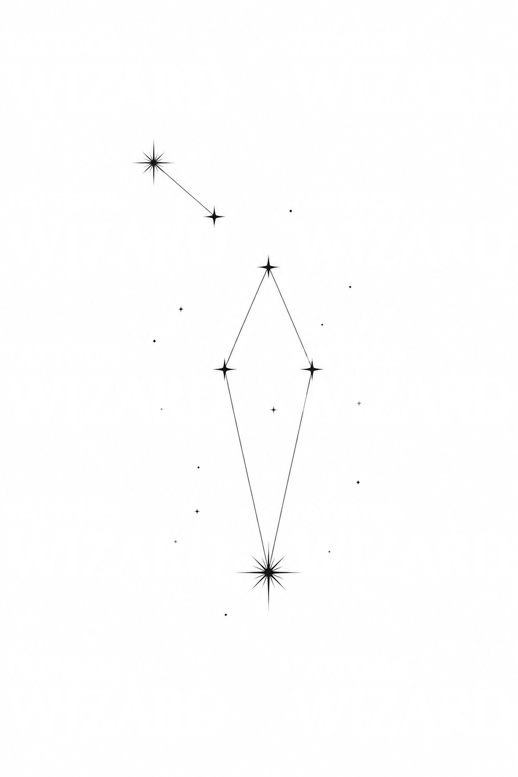 Southern Cross Constellation Tattoo Design