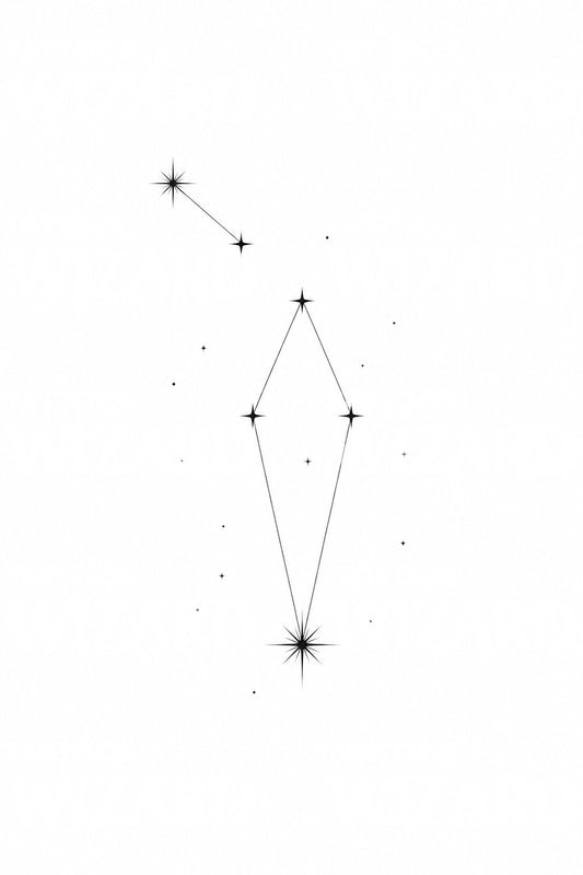 Southern Cross Constellation Tattoo Design
