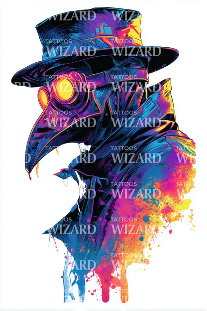 Design de Tatuagem Médico da Peste Spectrum