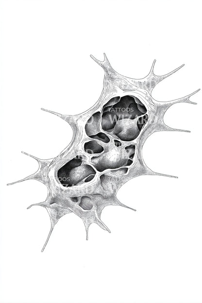 Spiky Protozoa Tattoo Design