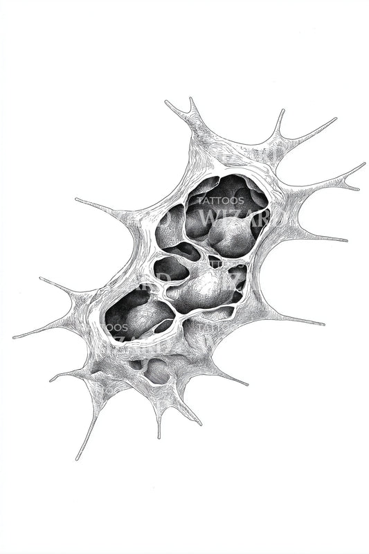 Spiky Protozoa Tattoo Design