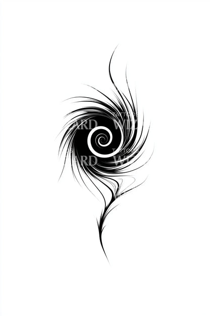 Spiral Galaxy Whirl Tattoo Idea