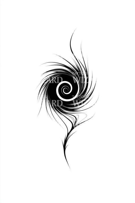 Spiral Galaxy Whirl Tattoo Idea