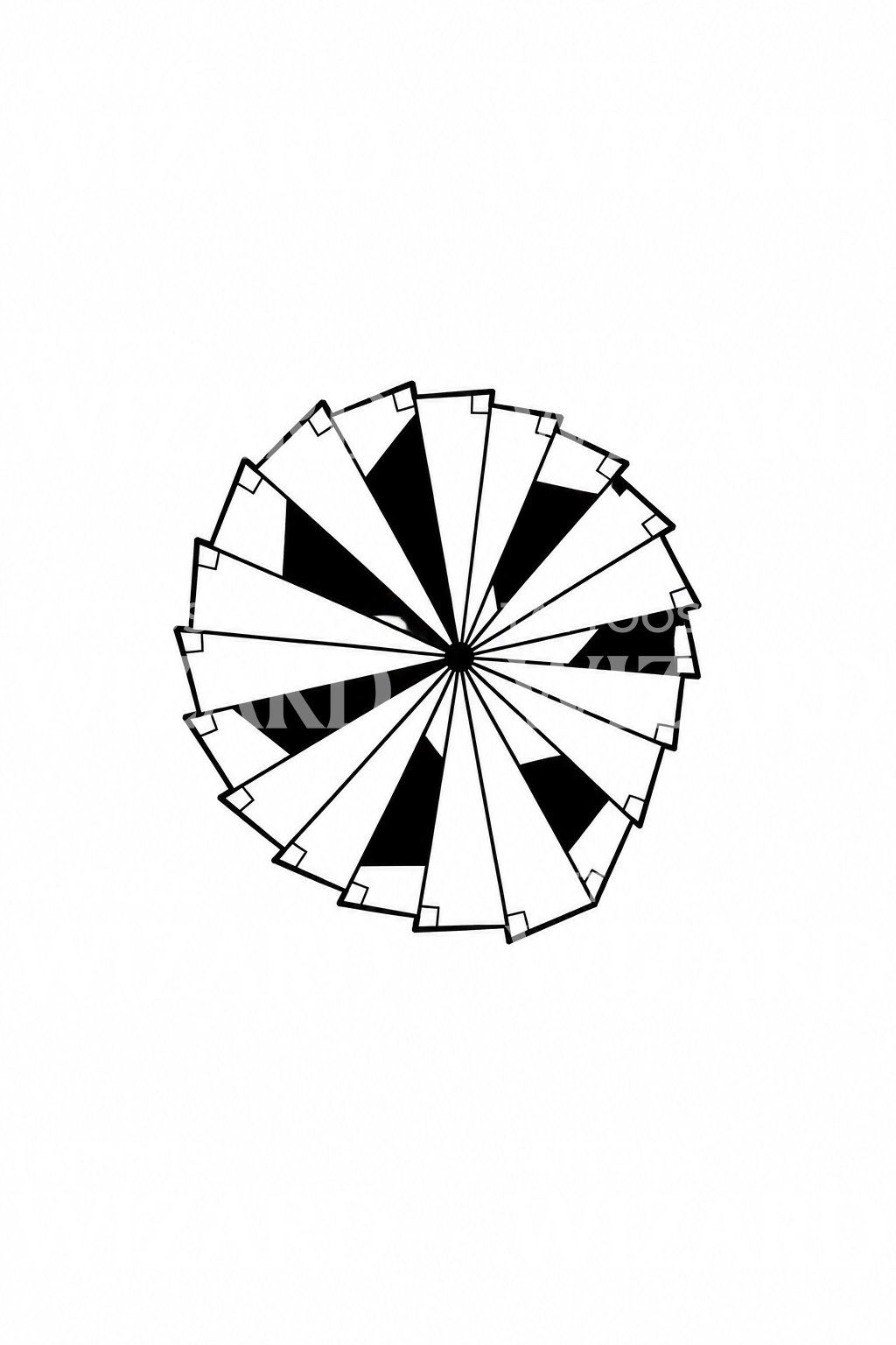Spiral of Theodorus Triangles Tattoo Design
