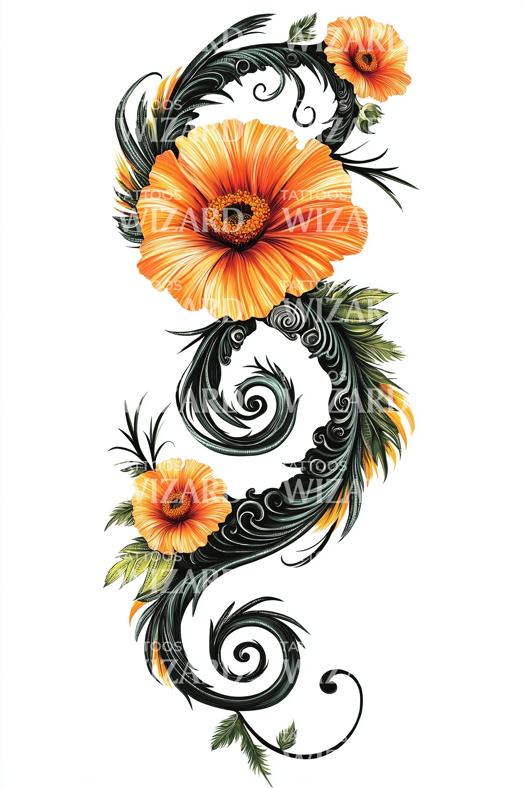 Tribal vine tattoos - Bronctattooaus.com