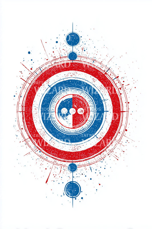 Sprut Bullseye Rundel Tatoveringsdesign