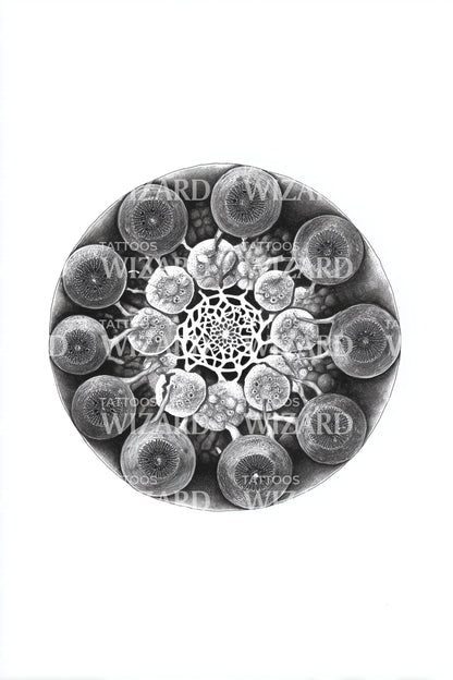 Spore Mandala Tattoo Design