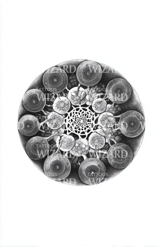 Spore Mandala Tattoo Design