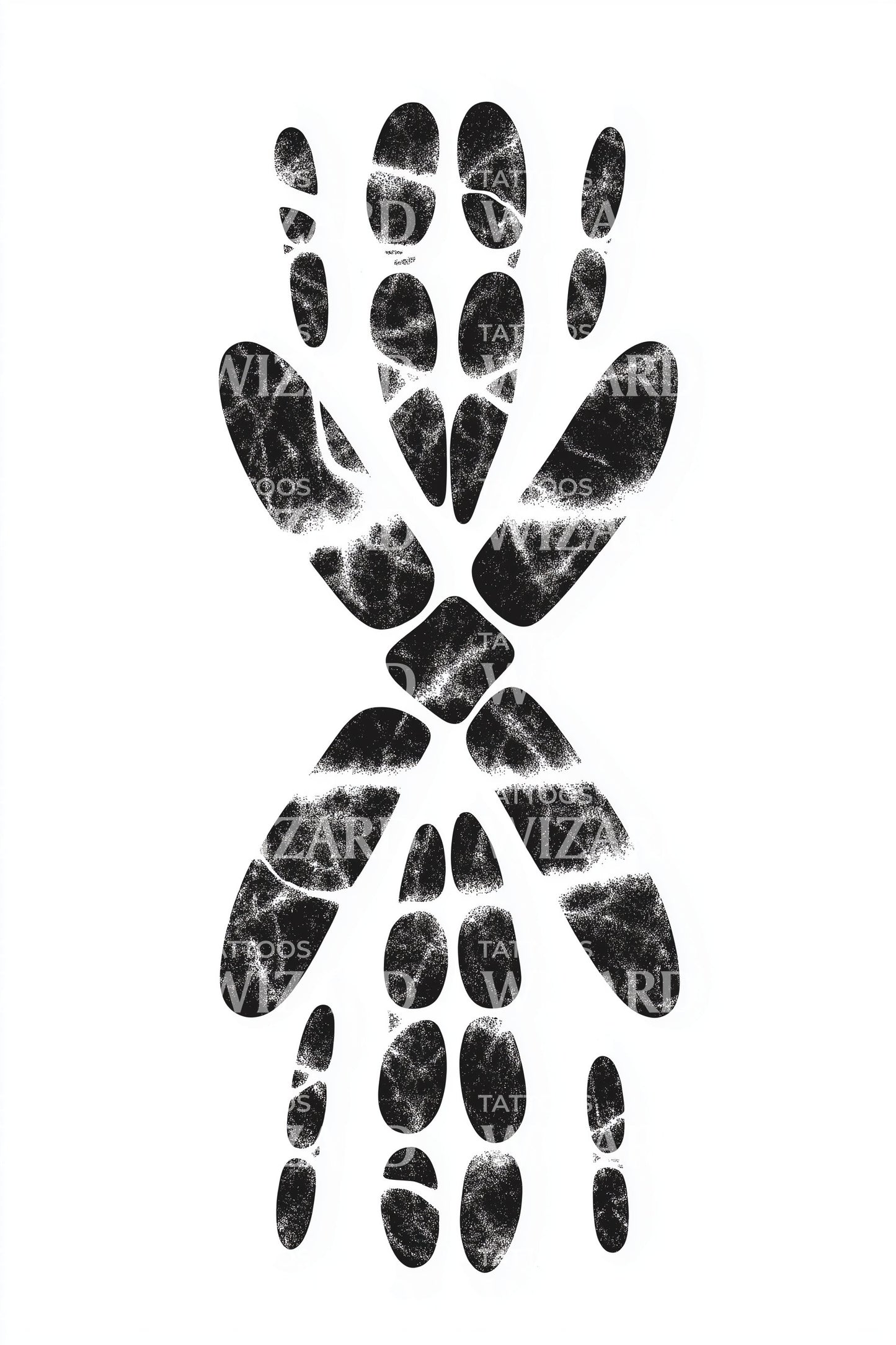 Spotted Chromosome X Tattoo Design