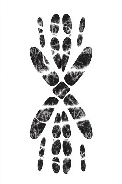Spotted Chromosome X Tattoo Design