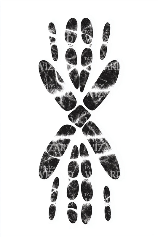 Spotted Chromosome X Tattoo Design
