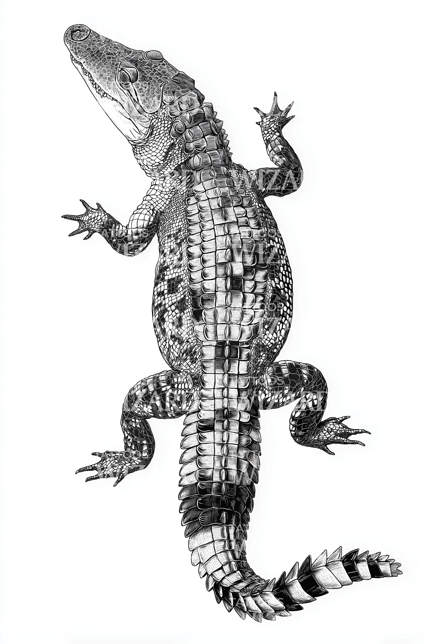 Spotted Gecko Tattoo Design