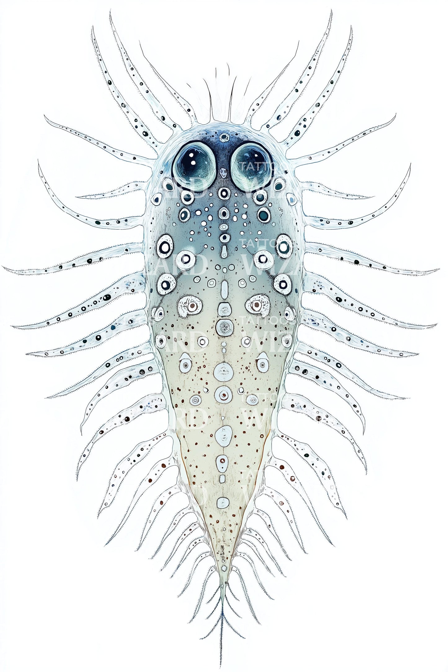 Spotted Plankton Spirit Tattoo Illustration