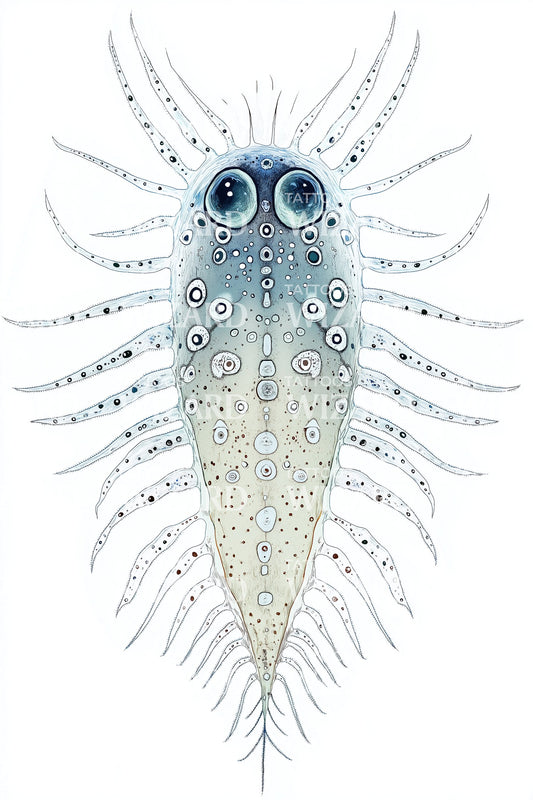 Spotted Plankton Spirit Tattoo Illustration