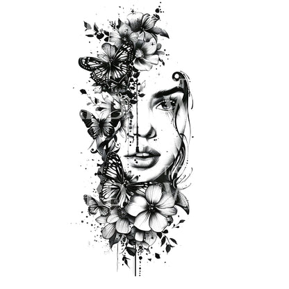 Spring Metamorphosis Tattoo Design